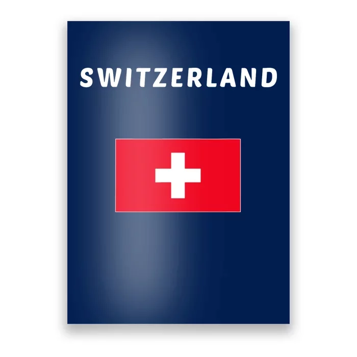 Switzerland Swiss Flag Poster