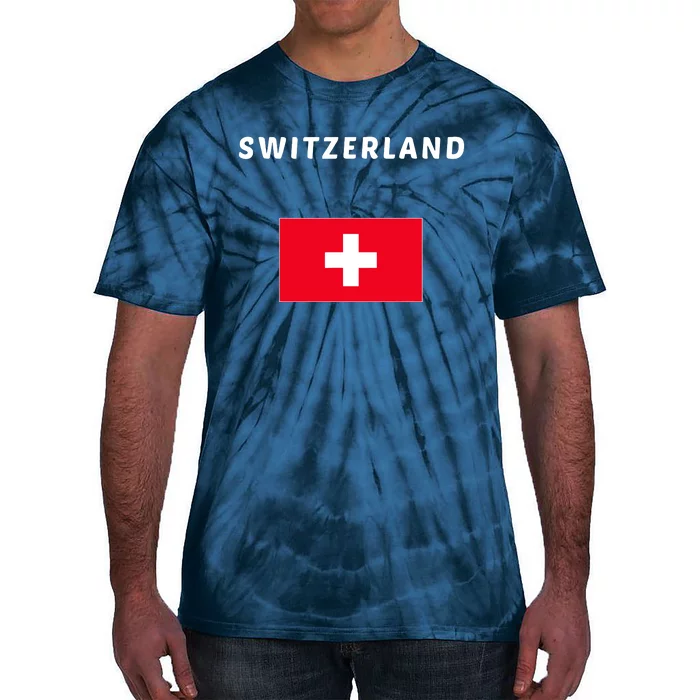 Switzerland Swiss Flag Tie-Dye T-Shirt