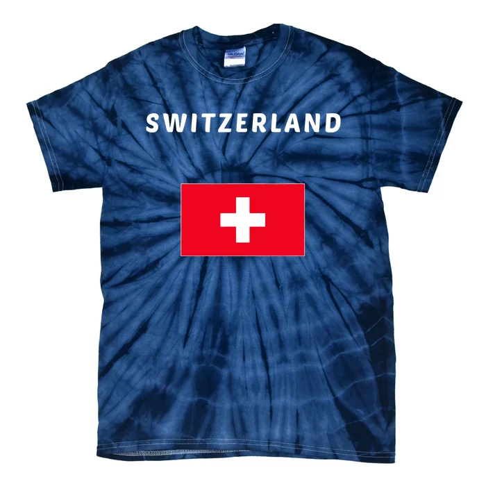 Switzerland Swiss Flag Tie-Dye T-Shirt