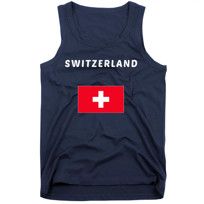 Switzerland Swiss Flag Tank Top