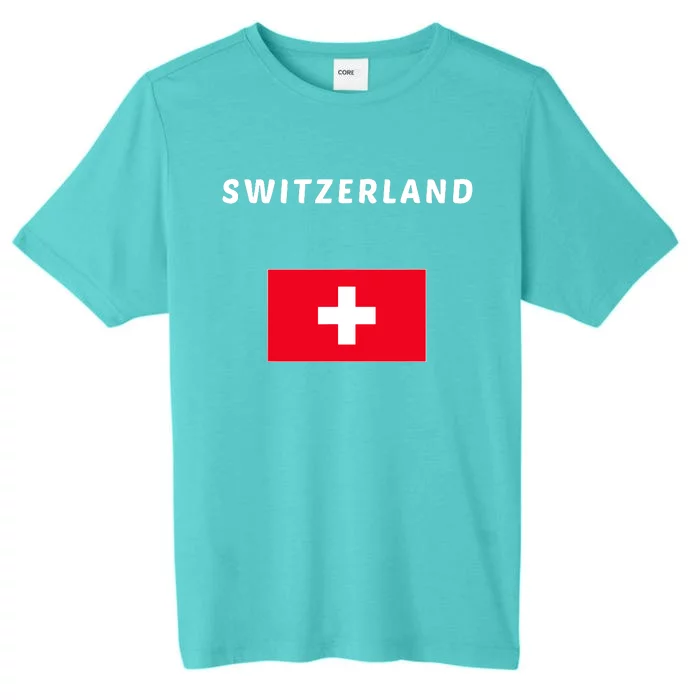 Switzerland Swiss Flag ChromaSoft Performance T-Shirt