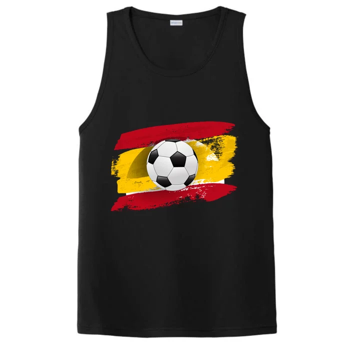 Spain Soccer Flag Performance Tank