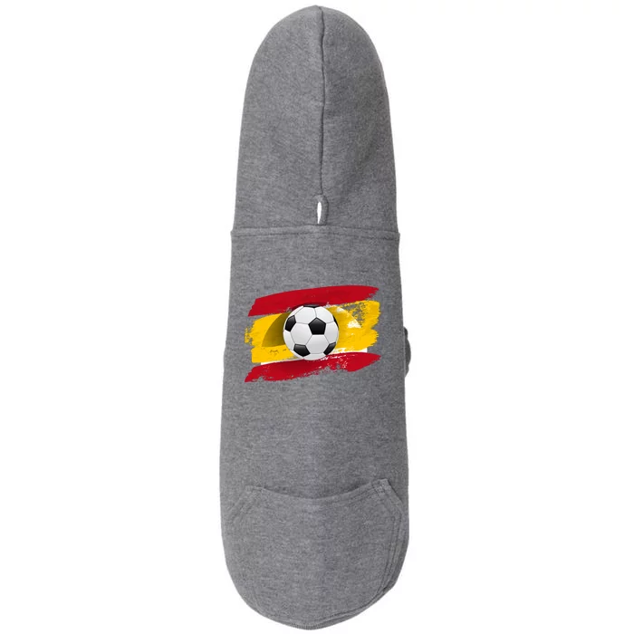 Spain Soccer Flag Doggie 3-End Fleece Hoodie