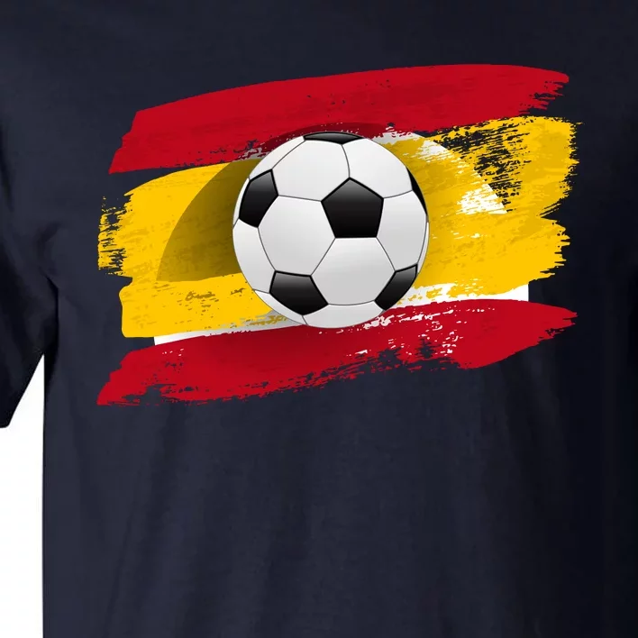 Spain Soccer Flag Tall T-Shirt