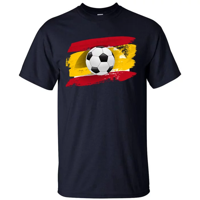 Spain Soccer Flag Tall T-Shirt