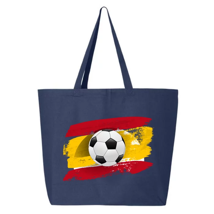 Spain Soccer Flag 25L Jumbo Tote