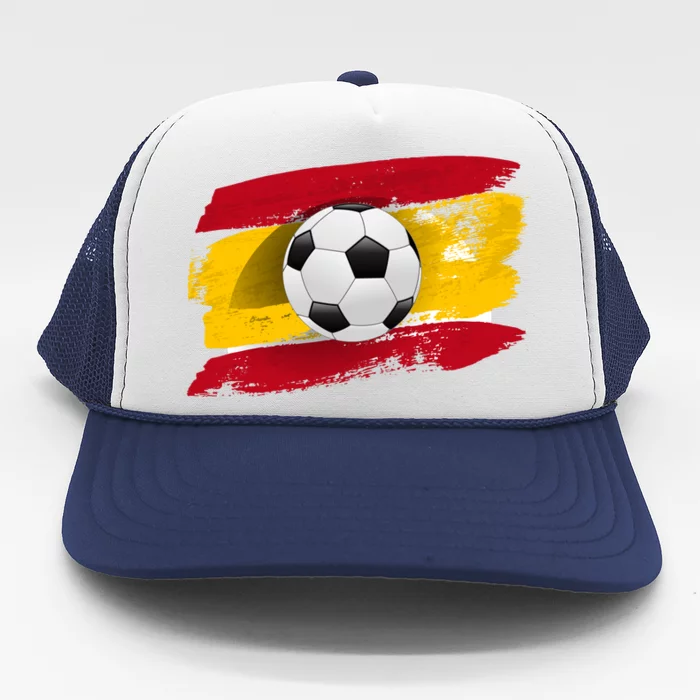 Spain Soccer Flag Trucker Hat