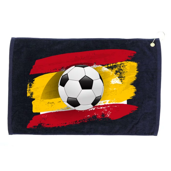 Spain Soccer Flag Grommeted Golf Towel