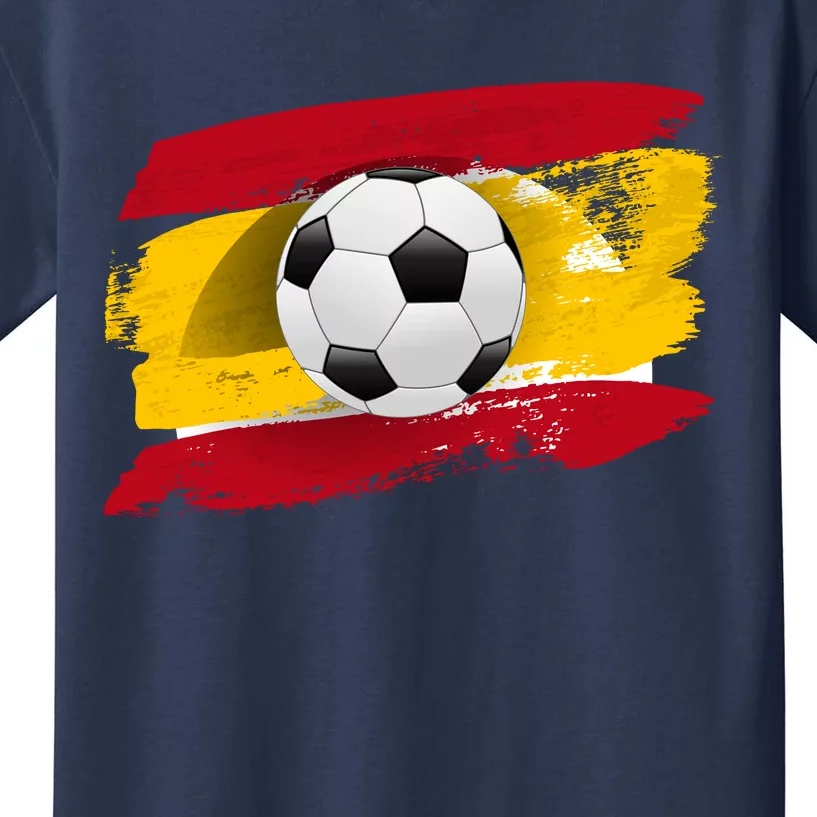 Spain Soccer Flag Kids T-Shirt