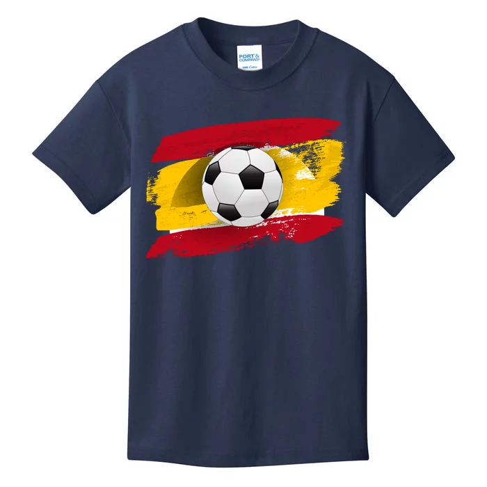 Spain Soccer Flag Kids T-Shirt