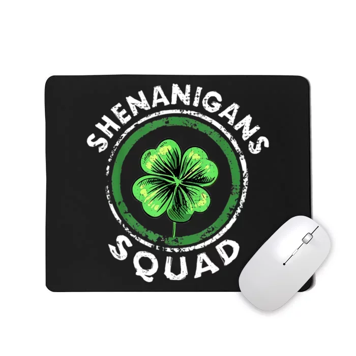 Shenanigans Squad Funny St. Patrick's Day Matching Group Mousepad