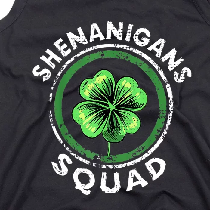 Shenanigans Squad Funny St. Patrick's Day Matching Group Tank Top