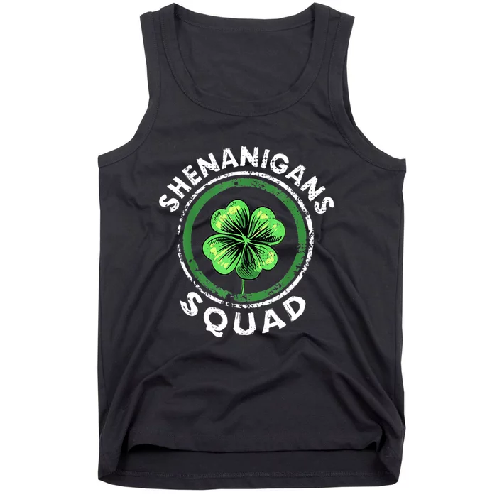 Shenanigans Squad Funny St. Patrick's Day Matching Group Tank Top