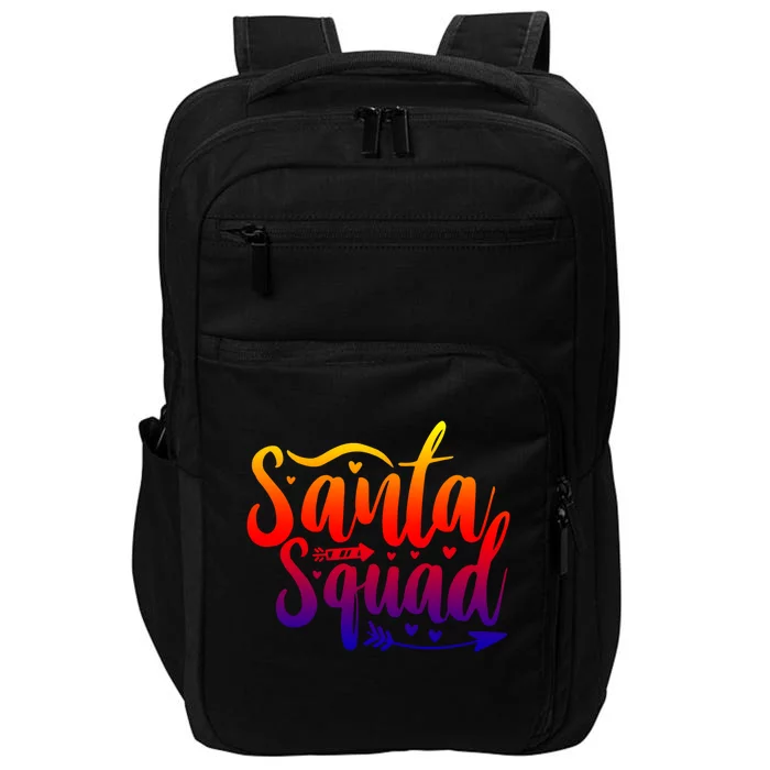 Santa Squad Funny Gift Funny Cool Gift Impact Tech Backpack