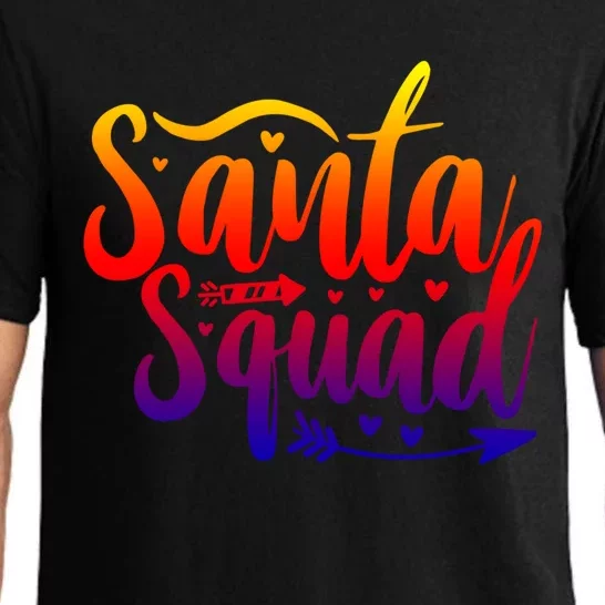 Santa Squad Funny Gift Funny Cool Gift Pajama Set