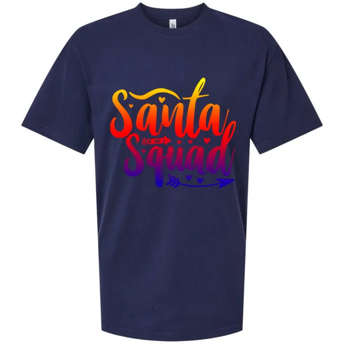 Santa Squad Funny Gift Funny Cool Gift Sueded Cloud Jersey T-Shirt