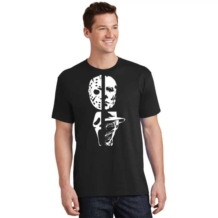 Supervillain Scary Faces Halloween T-Shirt