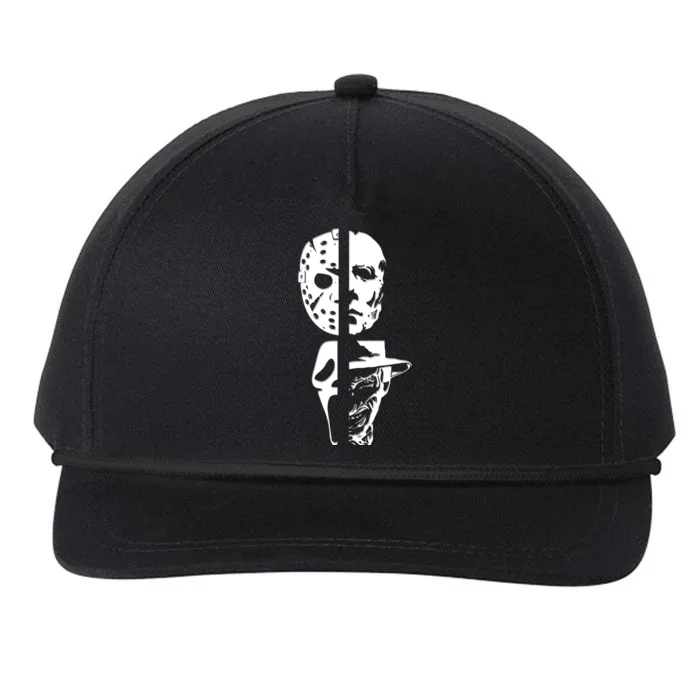 Supervillain Scary Faces Halloween Snapback Five-Panel Rope Hat