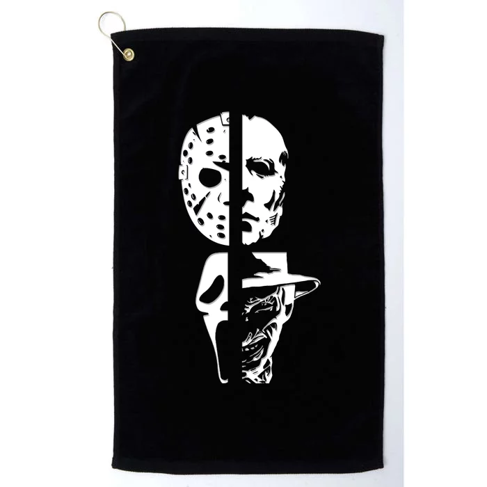 Supervillain Scary Faces Halloween Platinum Collection Golf Towel