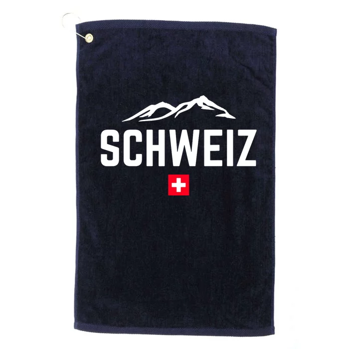 SUISSE SWITZERLAND Flag Platinum Collection Golf Towel