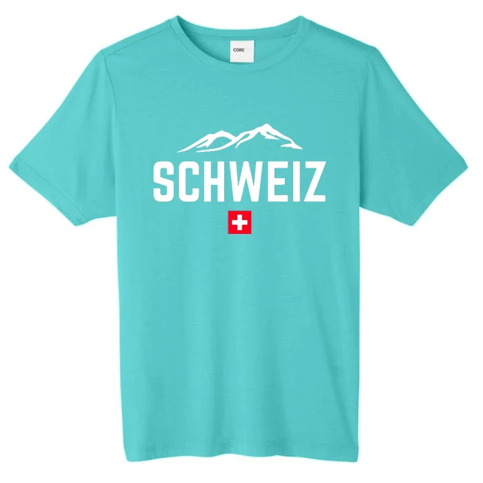 SUISSE SWITZERLAND Flag ChromaSoft Performance T-Shirt