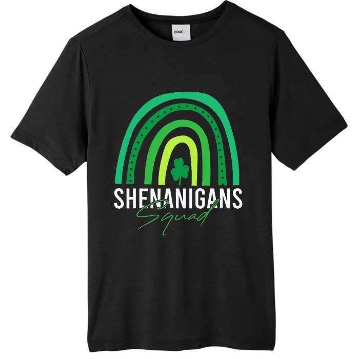 Shenanigans Squad Funny St Patricks Day Costume Rainbow ChromaSoft Performance T-Shirt