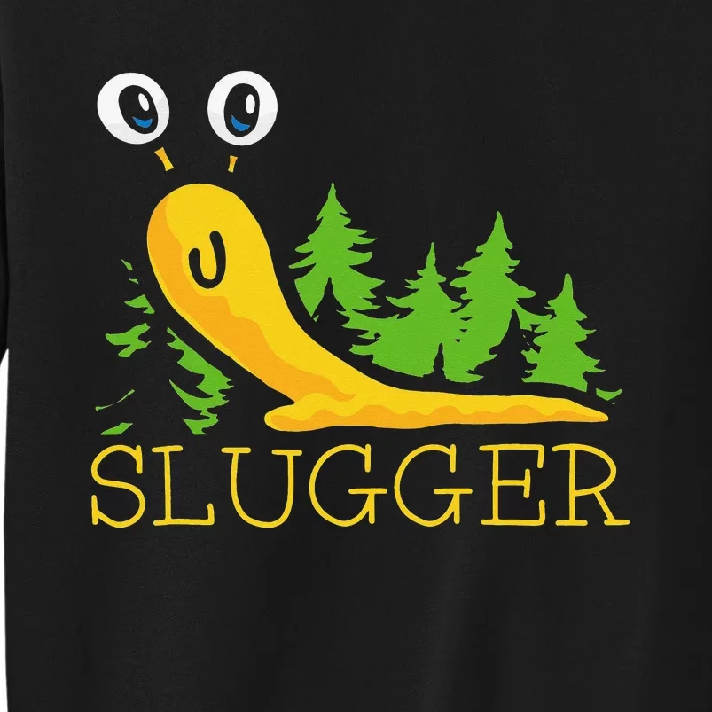 Slugger Slug – Funny Banana Slug Expert Baseball Game Player Sweatshirt