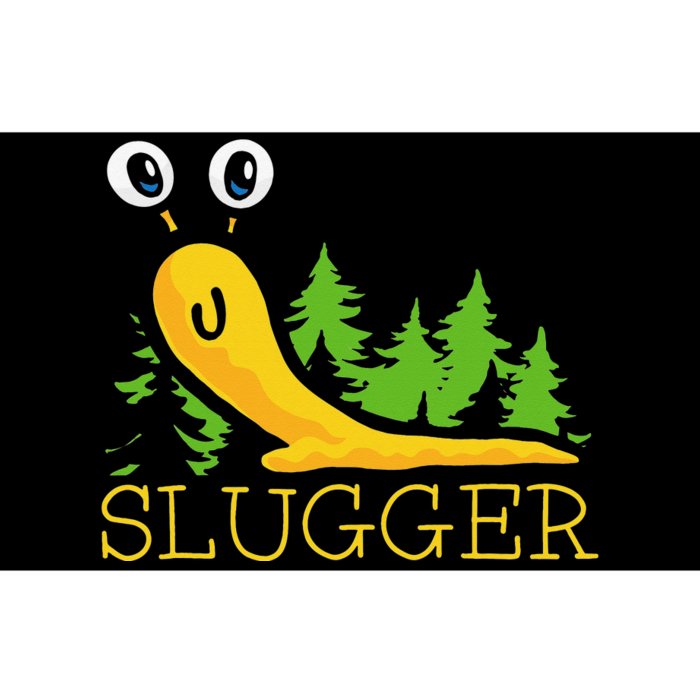 Slugger Slug – Funny Banana Slug Expert Baseball Game Player Bumper Sticker