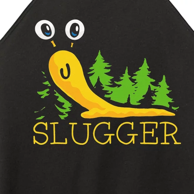 Slugger Slug – Funny Banana Slug Expert Baseball Game Player Women’s Perfect Tri Rocker Tank