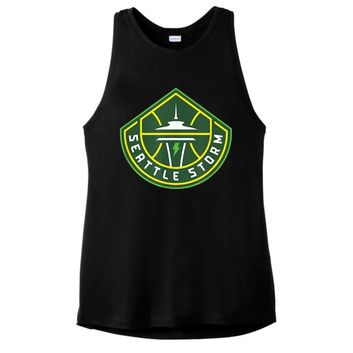 Seattle Storm Fan Base Ladies Tri-Blend Wicking Tank