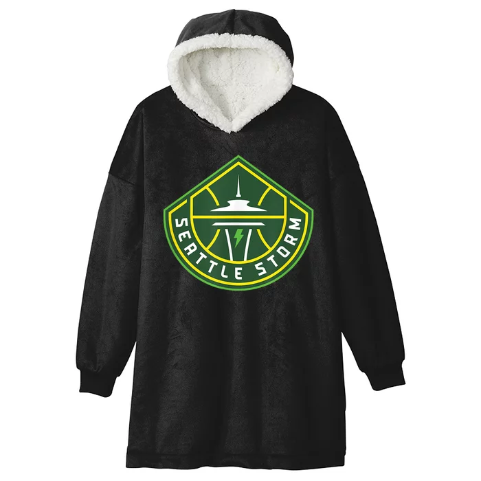 Seattle Storm Fan Base Hooded Wearable Blanket