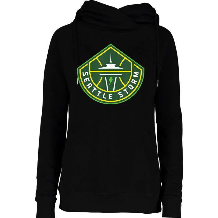 Seattle Storm Fan Base Womens Funnel Neck Pullover Hood