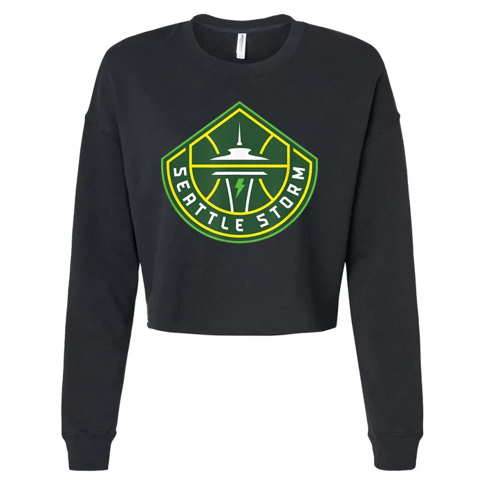 Seattle Storm Fan Base Cropped Pullover Crew