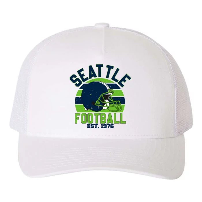 Seattle Seahawk Football Est 1976 Team Supporter Yupoong Adult 5-Panel Trucker Hat