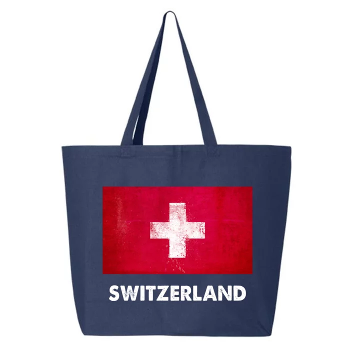 Swiss Switzerland Flag Cute Gift 25L Jumbo Tote