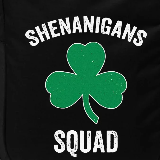 Shenanigans Squad Funny Irish Shamrock St Patricks Day Impact Tech Backpack