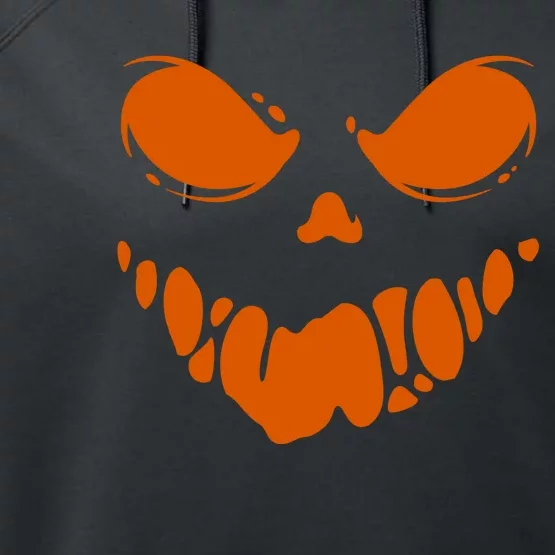 Scary Spooky Face Halloween Gift Performance Fleece Hoodie