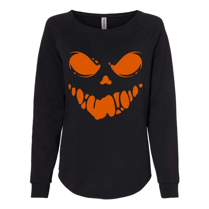 Scary Spooky Face Halloween Gift Womens California Wash Sweatshirt