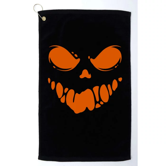 Scary Spooky Face Halloween Gift Platinum Collection Golf Towel