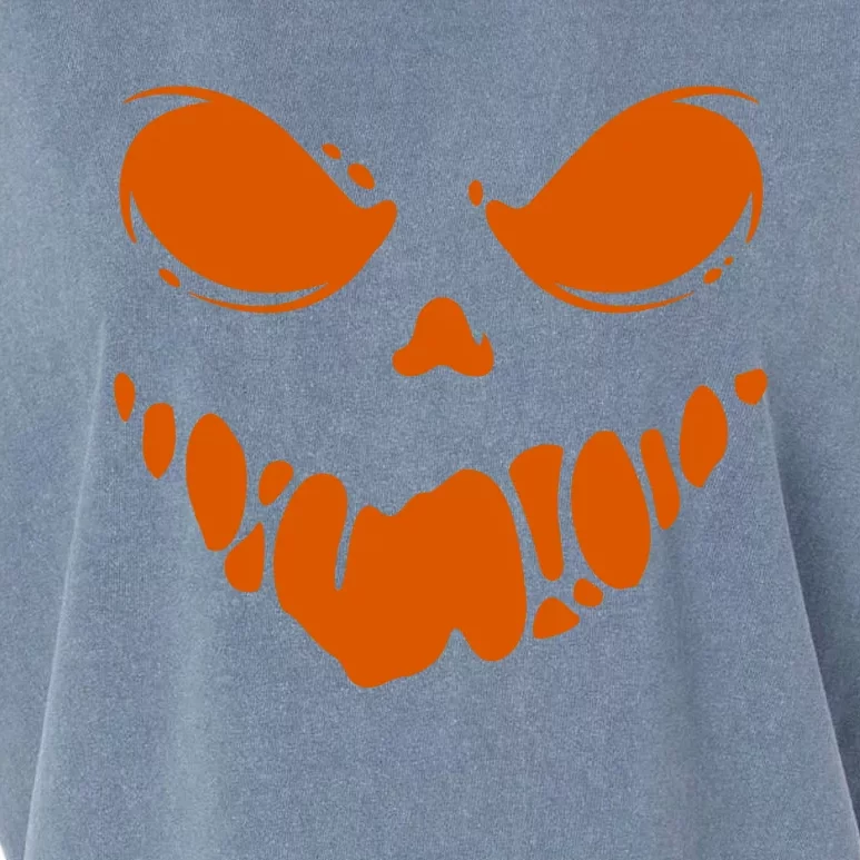 Scary Spooky Face Halloween Gift Garment-Dyed Women's Muscle Tee