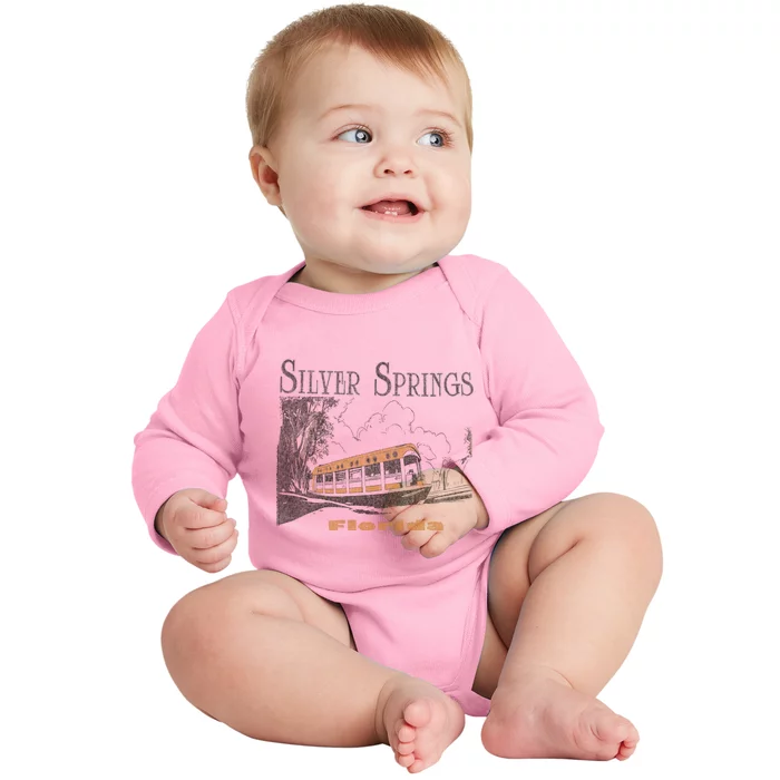 Silver Springs Florida Baby Long Sleeve Bodysuit