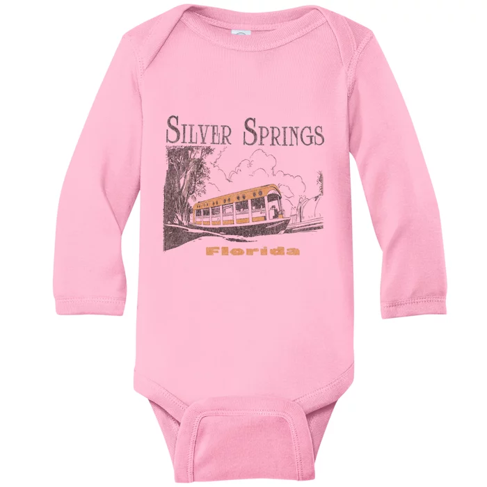 Silver Springs Florida Baby Long Sleeve Bodysuit