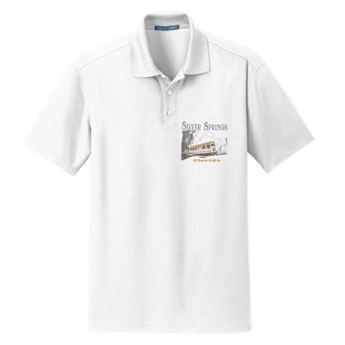 Silver Springs Florida Dry Zone Grid Performance Polo