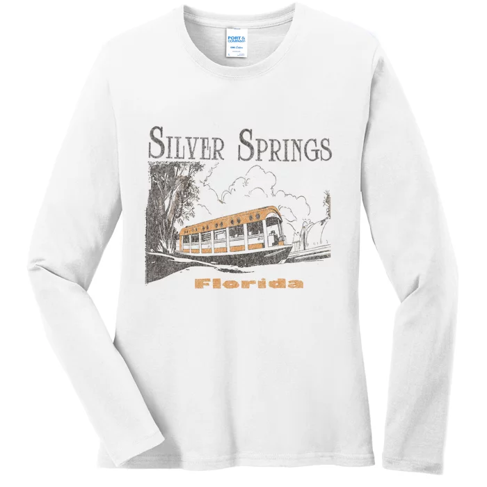 Silver Springs Florida Ladies Long Sleeve Shirt