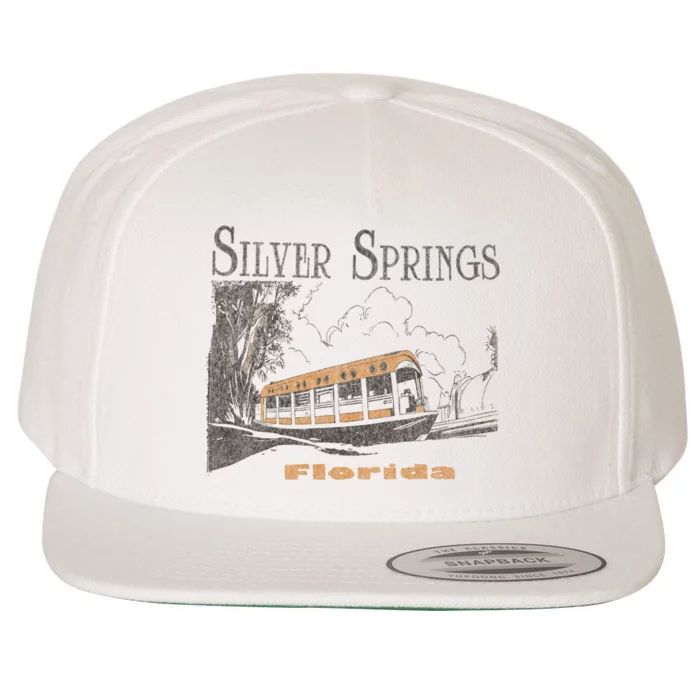 Silver Springs Florida Wool Snapback Cap