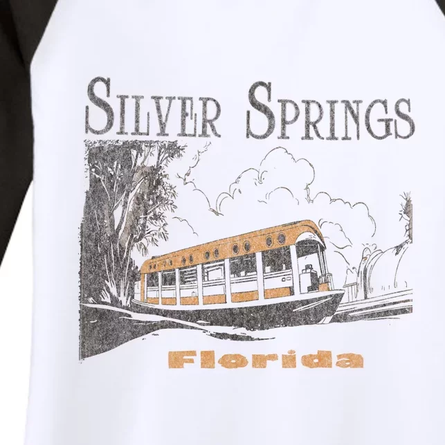 Silver Springs Florida Women's Tri-Blend 3/4-Sleeve Raglan Shirt