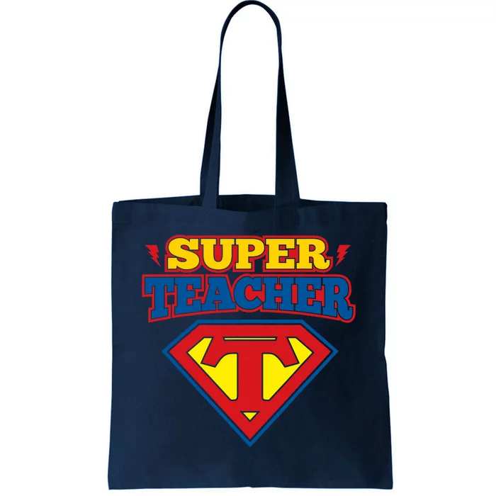 Superteacher Superhero Funny Teacher Gift Idea Tote Bag