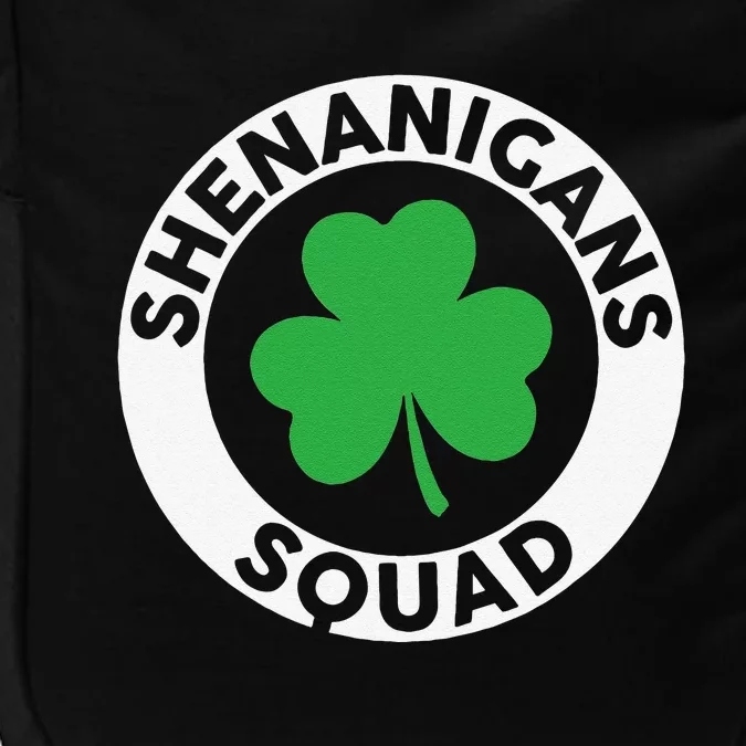 Shenanigans Squad Funny Irish Shamrock St Patricks Day Impact Tech Backpack