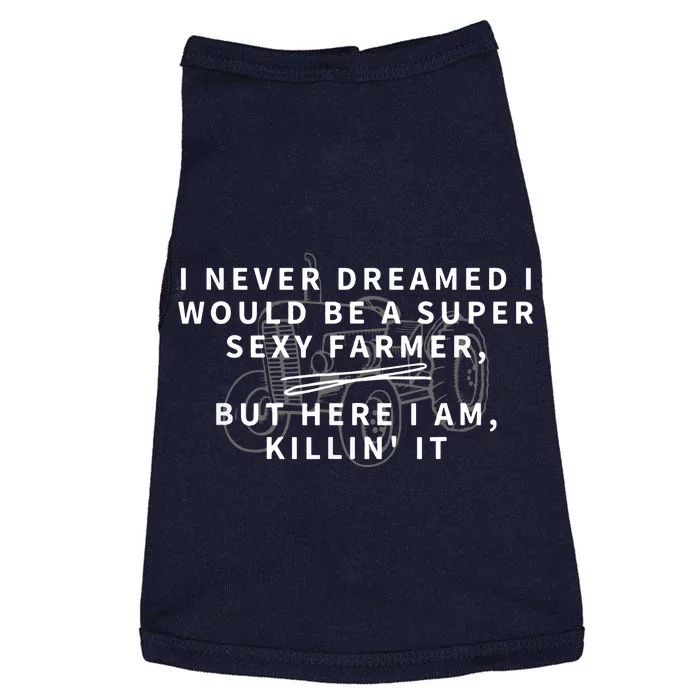 Super Sexy Farmer Funny Farming Gift Doggie Tank