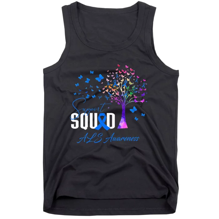 Support Squad For Als Awareness Tank Top